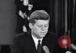 Image of President Kennedy warns during Cuban Missile Crisis Washington DC USA, 1962, second 16 stock footage video 65675036644