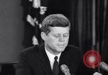 Image of President Kennedy warns during Cuban Missile Crisis Washington DC USA, 1962, second 18 stock footage video 65675036644