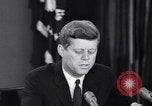 Image of President Kennedy warns during Cuban Missile Crisis Washington DC USA, 1962, second 21 stock footage video 65675036644