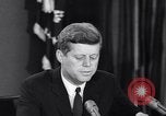 Image of President Kennedy warns during Cuban Missile Crisis Washington DC USA, 1962, second 24 stock footage video 65675036644