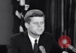 Image of President Kennedy warns during Cuban Missile Crisis Washington DC USA, 1962, second 25 stock footage video 65675036644