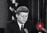 Image of President Kennedy warns during Cuban Missile Crisis Washington DC USA, 1962, second 26 stock footage video 65675036644
