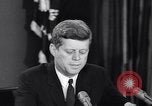 Image of President Kennedy warns during Cuban Missile Crisis Washington DC USA, 1962, second 34 stock footage video 65675036644