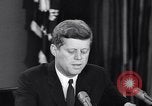 Image of President Kennedy warns during Cuban Missile Crisis Washington DC USA, 1962, second 37 stock footage video 65675036644