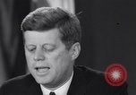 Image of President Kennedy warns during Cuban Missile Crisis Washington DC USA, 1962, second 59 stock footage video 65675036644