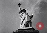 Image of Statue of Liberty 70th birthday and naming of Liberty Island New York United States USA, 1956, second 4 stock footage video 65675036666