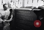 Image of Statue of Liberty 70th birthday and naming of Liberty Island New York United States USA, 1956, second 28 stock footage video 65675036666