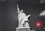 Image of Statue of Liberty 70th birthday and naming of Liberty Island New York United States USA, 1956, second 31 stock footage video 65675036666
