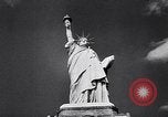 Image of Statue of Liberty 70th birthday and naming of Liberty Island New York United States USA, 1956, second 32 stock footage video 65675036666