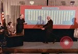 Image of protest at draft lottery Washington DC USA, 1969, second 4 stock footage video 65675036678