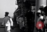 Immagine di Charles Lindbergh a bordo della USS Saratoga CV-3 Oceano Pacifico, 1929, secondo 18 filmato di repertorio 65675036681