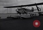 Image of T3M-2 floatplane on USS Saratoga CV-3 Pacific Ocean, 1929, second 4 stock footage video 65675036683
