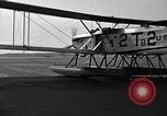 Image of T3M-2 floatplane on USS Saratoga CV-3 Pacific Ocean, 1929, second 15 stock footage video 65675036683