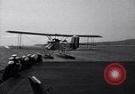 Image of T3M-2 floatplane on USS Saratoga CV-3 Pacific Ocean, 1929, second 20 stock footage video 65675036683