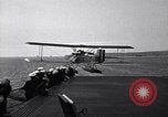 Image of T3M-2 floatplane on USS Saratoga CV-3 Pacific Ocean, 1929, second 21 stock footage video 65675036683