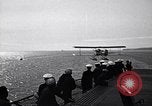Image of T3M-2 floatplane on USS Saratoga CV-3 Pacific Ocean, 1929, second 29 stock footage video 65675036683
