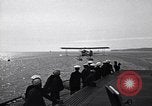 Image of T3M-2 floatplane on USS Saratoga CV-3 Pacific Ocean, 1929, second 30 stock footage video 65675036683