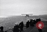 Image of T3M-2 floatplane on USS Saratoga CV-3 Pacific Ocean, 1929, second 35 stock footage video 65675036683