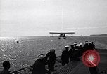 Image of T3M-2 floatplane on USS Saratoga CV-3 Pacific Ocean, 1929, second 36 stock footage video 65675036683