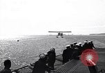 Image of T3M-2 floatplane on USS Saratoga CV-3 Pacific Ocean, 1929, second 37 stock footage video 65675036683