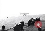 Image of T3M-2 floatplane on USS Saratoga CV-3 Pacific Ocean, 1929, second 38 stock footage video 65675036683