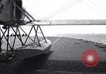 Image of T3M-2 floatplane on USS Saratoga CV-3 Pacific Ocean, 1929, second 40 stock footage video 65675036683