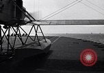 Image of T3M-2 floatplane on USS Saratoga CV-3 Pacific Ocean, 1929, second 42 stock footage video 65675036683