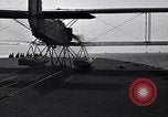 Image of T3M-2 floatplane on USS Saratoga CV-3 Pacific Ocean, 1929, second 49 stock footage video 65675036683