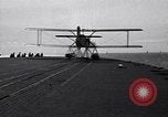 Image of T3M-2 floatplane on USS Saratoga CV-3 Pacific Ocean, 1929, second 56 stock footage video 65675036683