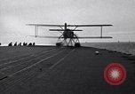 Image of T3M-2 floatplane on USS Saratoga CV-3 Pacific Ocean, 1929, second 57 stock footage video 65675036683