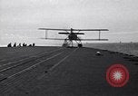 Image of T3M-2 floatplane on USS Saratoga CV-3 Pacific Ocean, 1929, second 60 stock footage video 65675036683
