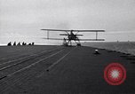 Image of T3M-2 floatplane on USS Saratoga CV-3 Pacific Ocean, 1929, second 61 stock footage video 65675036683