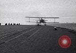 Image of T3M-2 floatplane on USS Saratoga CV-3 Pacific Ocean, 1929, second 62 stock footage video 65675036683