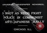 Image of demonstration against Japan's attack on China Chicago Illinois USA, 1932, second 3 stock footage video 65675036755