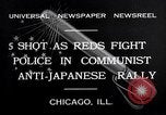 Image of demonstration against Japan's attack on China Chicago Illinois USA, 1932, second 4 stock footage video 65675036755