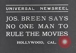 Image of Joseph I Breen censorship Hollywood Los Angeles California USA, 1934, second 4 stock footage video 65675036758