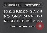 Image of Joseph I Breen censorship Hollywood Los Angeles California USA, 1934, second 5 stock footage video 65675036758