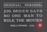 Image of Joseph I Breen censorship Hollywood Los Angeles California USA, 1934, second 6 stock footage video 65675036758