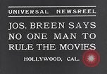 Image of Joseph I Breen censorship Hollywood Los Angeles California USA, 1934, second 8 stock footage video 65675036758
