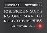 Image of Joseph I Breen censorship Hollywood Los Angeles California USA, 1934, second 9 stock footage video 65675036758