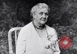 Image of Sara D Roosevelt interviewed on her 80th birthday Hyde Park New York USA, 1934, second 11 stock footage video 65675036761