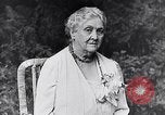 Image of Sara D Roosevelt interviewed on her 80th birthday Hyde Park New York USA, 1934, second 13 stock footage video 65675036761