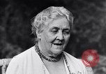 Image of Sara D Roosevelt interviewed on her 80th birthday Hyde Park New York USA, 1934, second 16 stock footage video 65675036761