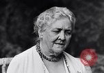 Image of Sara D Roosevelt interviewed on her 80th birthday Hyde Park New York USA, 1934, second 24 stock footage video 65675036761