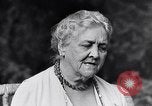 Image of Sara D Roosevelt interviewed on her 80th birthday Hyde Park New York USA, 1934, second 28 stock footage video 65675036761