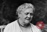 Image of Sara D Roosevelt interviewed on her 80th birthday Hyde Park New York USA, 1934, second 33 stock footage video 65675036761