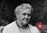 Image of Sara D Roosevelt interviewed on her 80th birthday Hyde Park New York USA, 1934, second 35 stock footage video 65675036761