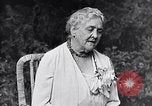 Image of Sara D Roosevelt interviewed on her 80th birthday Hyde Park New York USA, 1934, second 51 stock footage video 65675036761