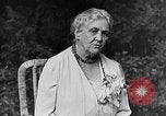 Image of Sara D Roosevelt interviewed on her 80th birthday Hyde Park New York USA, 1934, second 53 stock footage video 65675036761
