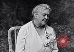 Image of Sara D Roosevelt interviewed on her 80th birthday Hyde Park New York USA, 1934, second 55 stock footage video 65675036761
